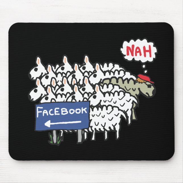 Anti Facebook Mousepad (Vorne)