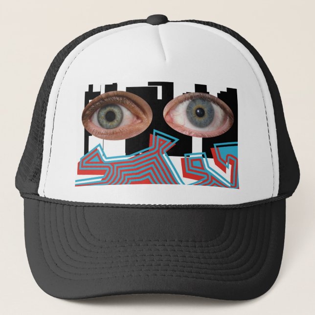 Anti-Facial Recognition Hat 5 Truckerkappe (Vorderseite)