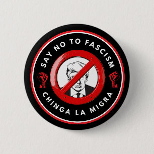 Anti-Faschismus-Denimjacke Button