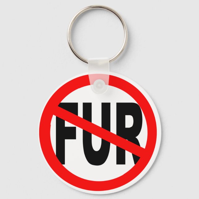 Anti-Fur-Design Schlüsselanhänger (Vorderseite)