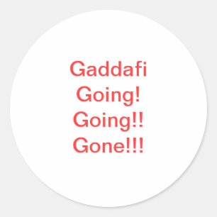 Anti-Gaddafi autocollant libyen