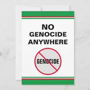 Anti-Genozid Kein Völkermord überall Einladung