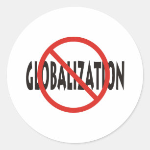 Anti-Globalisierung Runder Aufkleber