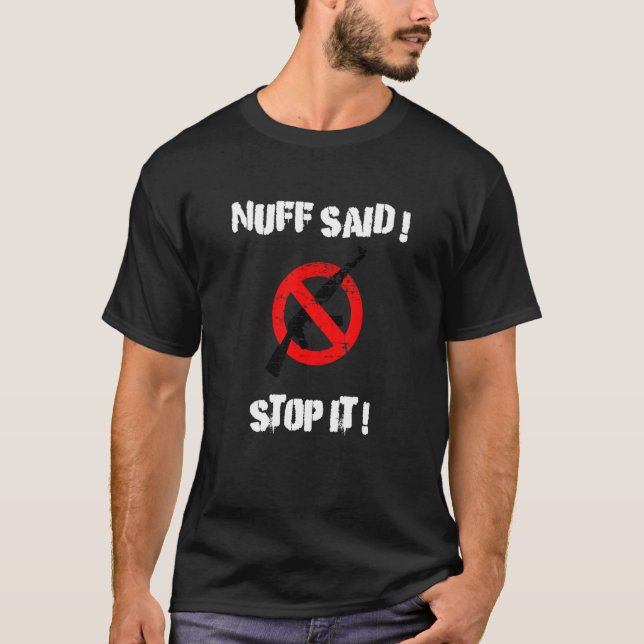 Anti Gun Rette die Gewalt der Waffen T-Shirt (Vorderseite)