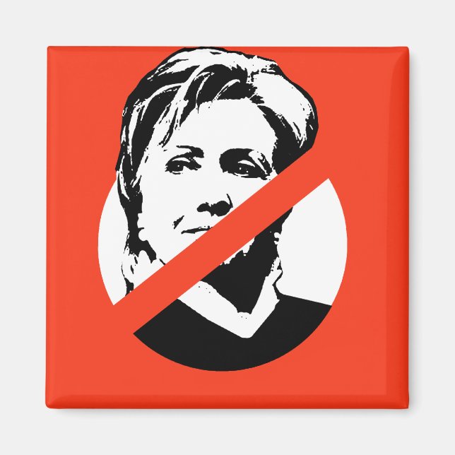 ANTI-HILLARY CLINTON MAGNET (Vorne)
