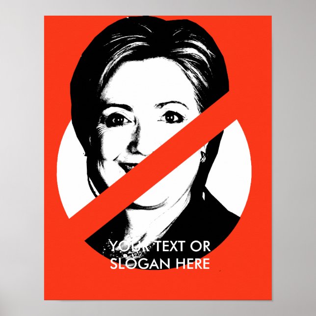 ANTI-HILLARY CLINTON POSTER (Vorne)