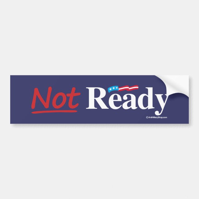 - Anti-Hillary - Weiß nicht vorbereiten - .png Autoaufkleber (Vorne)