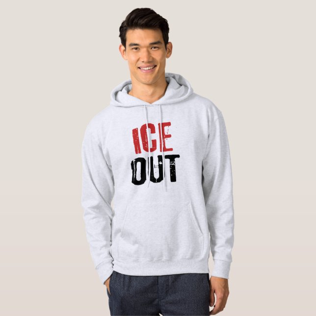 Anti ICE Out Political Activism Protest Hoodie (Vorne ganz)