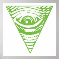 Anti Illuminati Poster Invertierte Pyramide