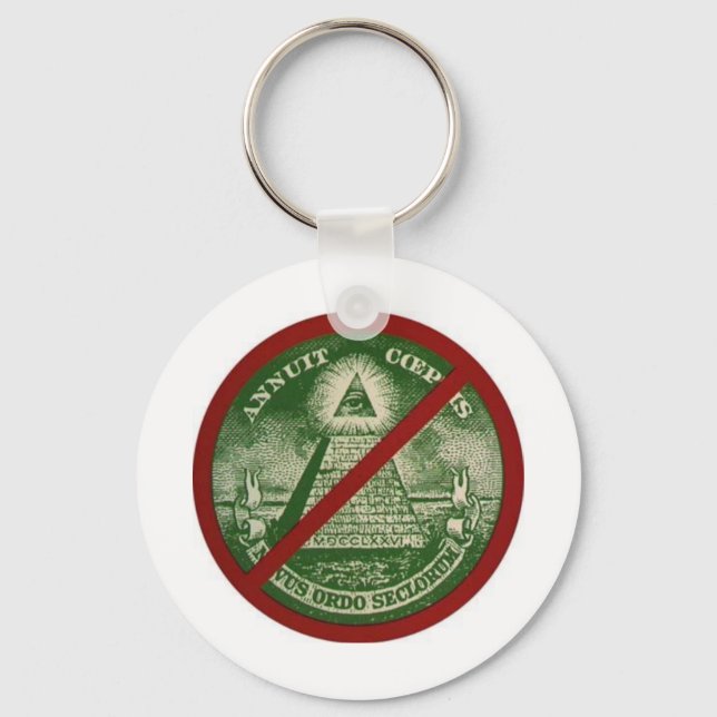 Anti-Illuminati-Schlüsselanhänger Schlüsselanhänger (Vorderseite)