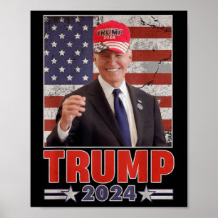 Anti Joe Biden Funny Konservativer Donald Trump 2 Poster