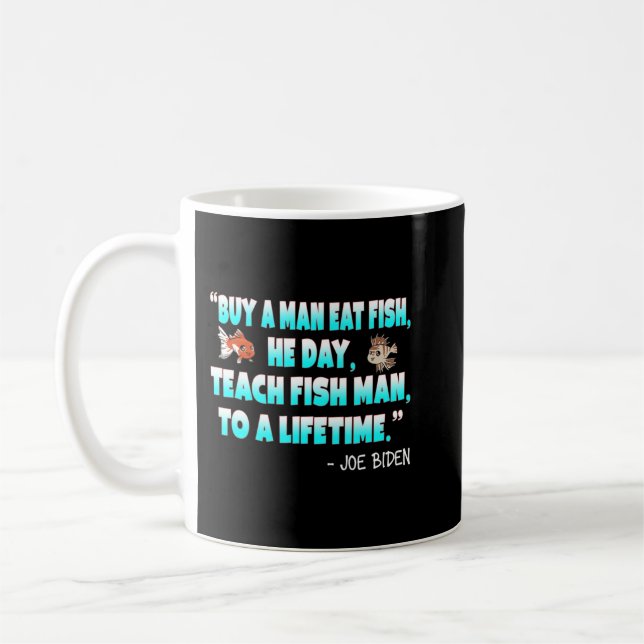 Anti-Joe Biden ist eine idiot-politisch-sarkastisc Kaffeetasse (Links)