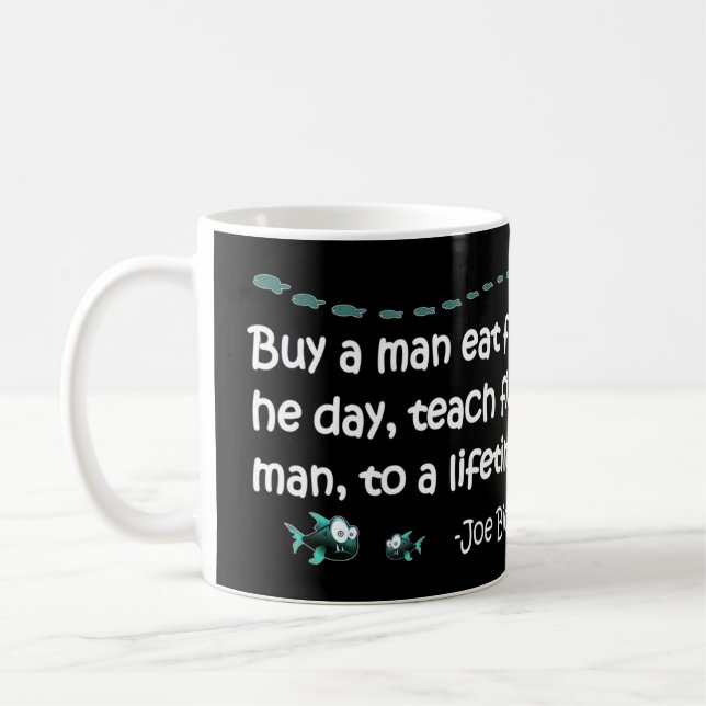 Anti Joe Biden Political Sarcastic Fishing Idiot.p Kaffeetasse (Links)