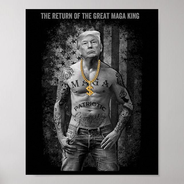 Anti Joe Biden Ultra Maga die Rückkehr der großen Poster (Vorne)