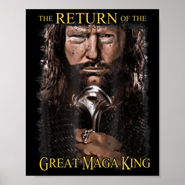 Anti Joe Biden Ultra Maga die Rückkehr der großen Poster (Vorne)