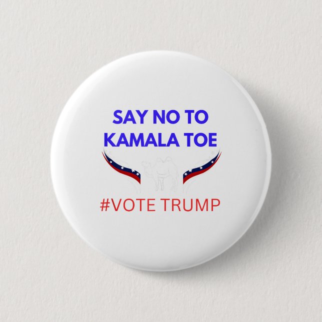 Anti Kamala Harris Button (Vorderseite)