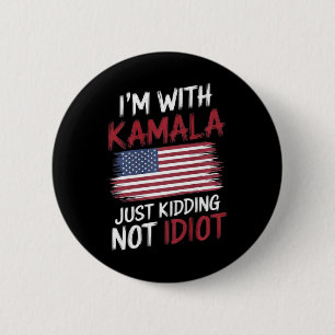 Anti Kamala Harris Election Shirt Republikanische  Button