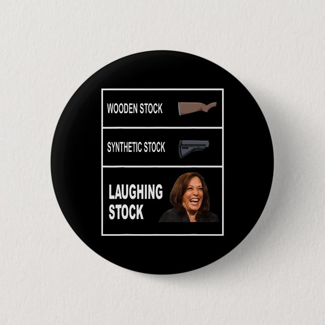 Anti-Kamala Harris Lachnummer Lustiger Republikane Button (Vorderseite)