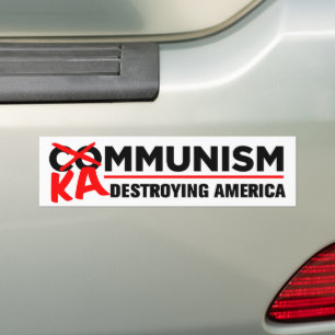 Anti-Kamala-Sozialismus zerstört Amerikas Kammunis Autoaufkleber