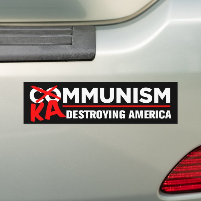 Anti-Kamala-Sozialismus zerstört Amerikas Kammunis Autoaufkleber (Auf Auto)