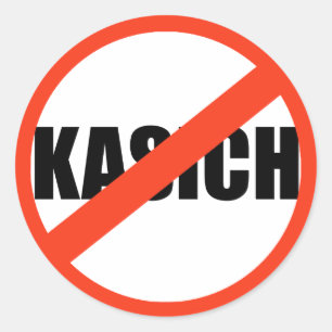 ANTI-KASICH RUNDER AUFKLEBER