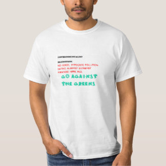 Anti-KlimaT - Shirt, Pro-Verschmutzung T-Shirt