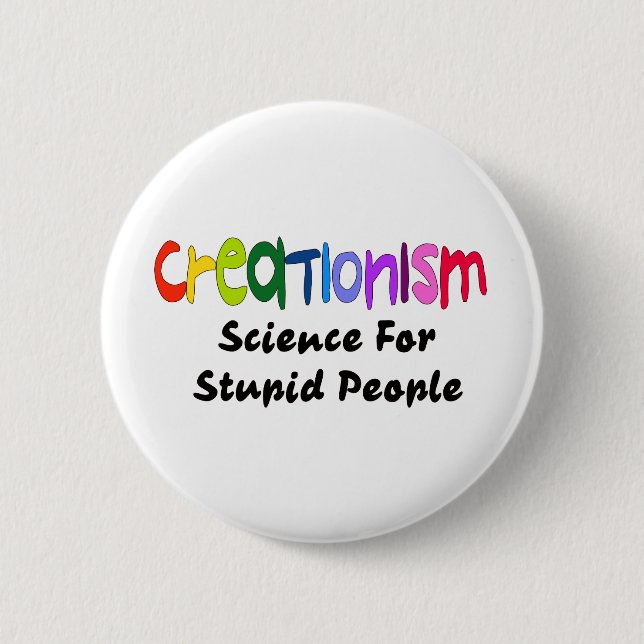Anti-Kreationismus Button (Vorderseite)