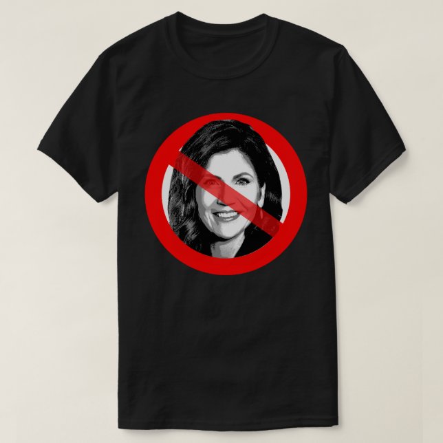 Anti Kristi Noem überquert Gesicht T-Shirt (Design vorne)