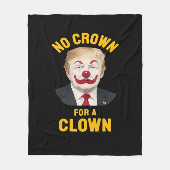 Anti-Krone für einen Clown Fleecedecke (Vorderseite)