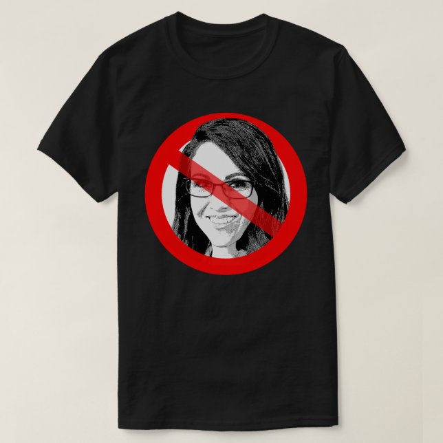 Anti Lauren Boebert Crossed Out Face T-Shirt (Design vorne)