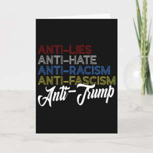 Anti Lügen Anti Hass Anti Rassismus Anti Faschismu Karte