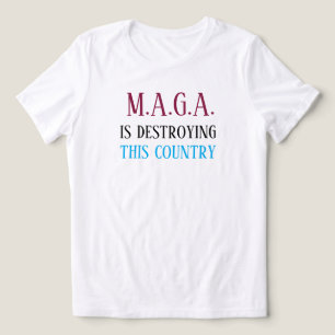 Anti-MAGA-Botschaft Tri-Blend Shirt