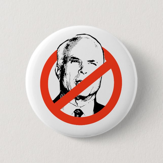 Anti-McCain Knopf Button (Vorderseite)