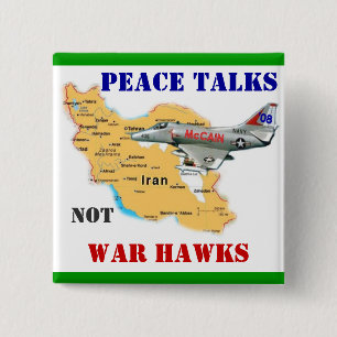 Anti-McCain quadratischer Knopf Button