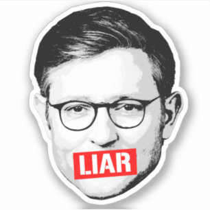 Anti-Mike Johnson Liar Aufkleber