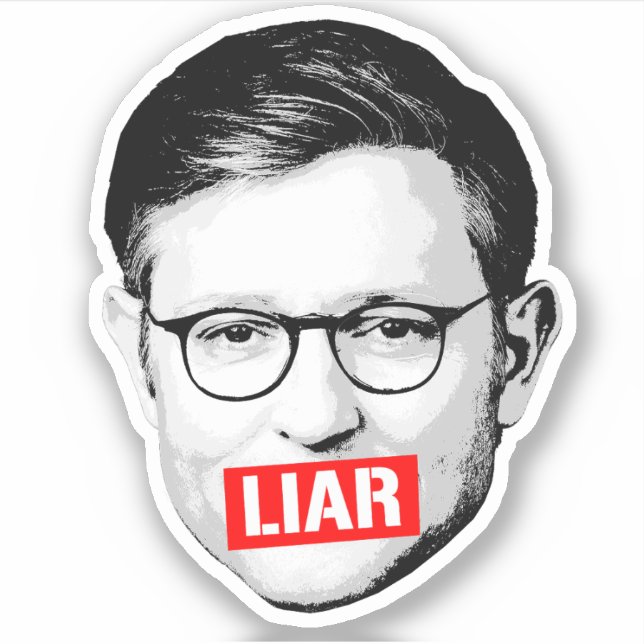 Anti-Mike Johnson Liar Aufkleber (Vorderseite)