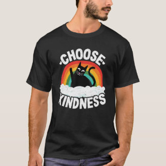 Anti Mobbing Regenbogen Frieden Freundlich Hippie T-Shirt