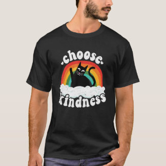 Anti Mobbing Regenbogen Frieden Freundlich Hippie  T-Shirt