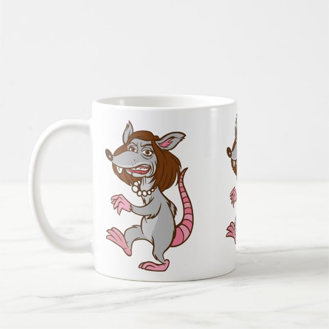 Anti-Nancy Pelosi-Ratte lustig Kaffeetasse (Links)