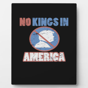 Anti- No Kings In America Classic Fotoplatte