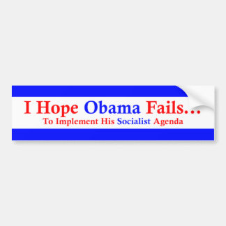 Anti-Obama 1 Autoaufkleber