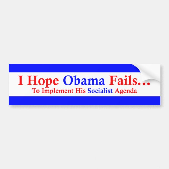 Anti-Obama 1 Autoaufkleber (Vorne)