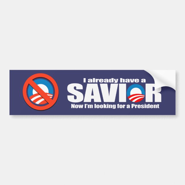 Anti-Obama - aleady I haben einen Retter Autoaufkleber (Vorne)