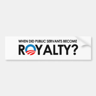 Anti-Obama - ALS BEDIENSTETE WERDEN ABGABE TAT Autoaufkleber