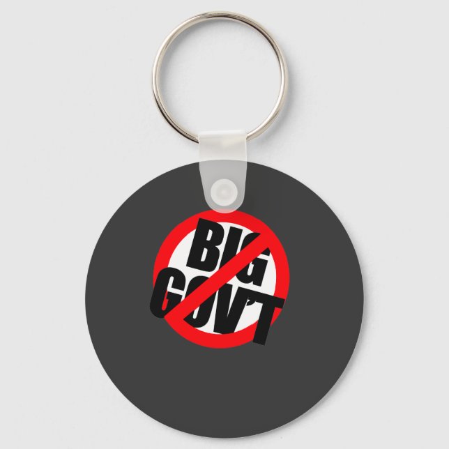 Anti-Obama - Anti-Big Government Schlüsselanhänger (Vorderseite)