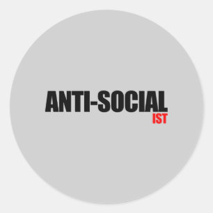 Anti-Obama - antisozialistisch 2 Runder Aufkleber