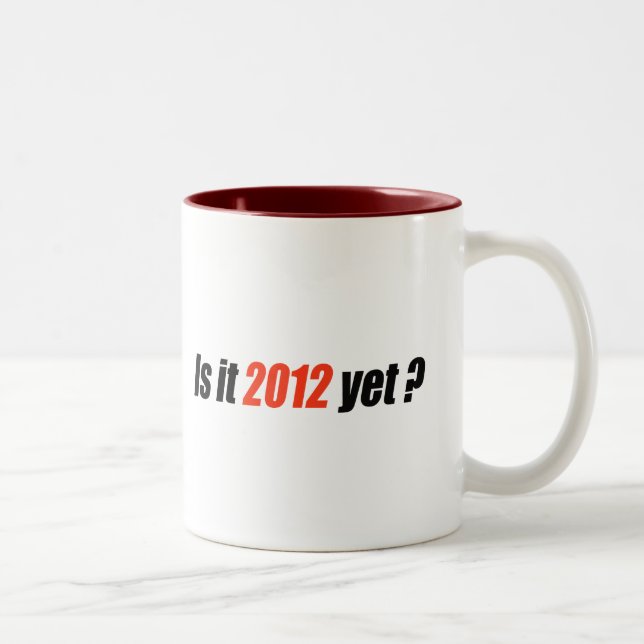 Anti-Obama-Autoaufkleber - 2012 schon Zweifarbige Tasse (Rechts)