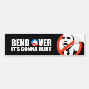 Anti-Obama-Autoaufkleber - Biegung über ihr geht Autoaufkleber