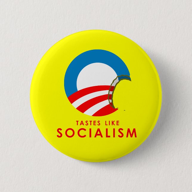 Anti-Obama-Autoaufkleber - Geschmäcker wie Soziali Button (Vorderseite)