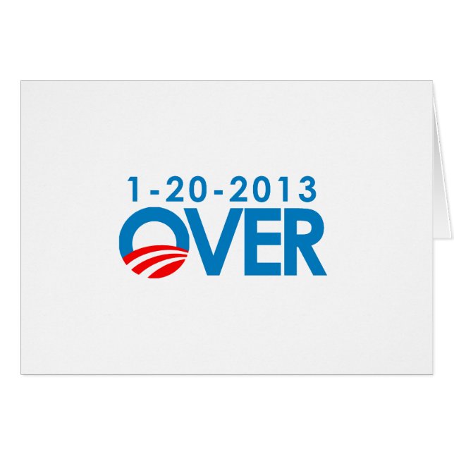Anti-Obama-Autoaufkleber - in 1-20-2013 (Vorderseite (Horizontal))